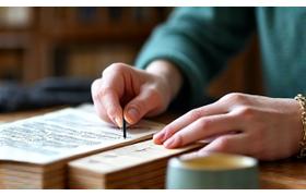 Person engaged in mentally stimulating activity like reading or puzzles