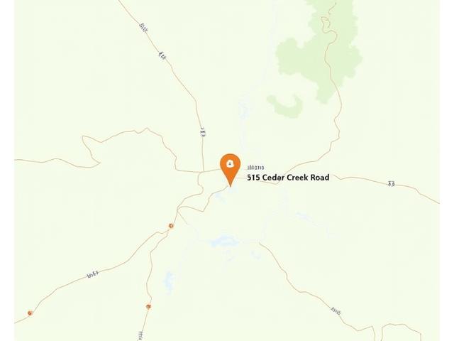 Map showing AetherNovaVirelia Bloom office at 315 Cedar Creek Road, Austin, TX